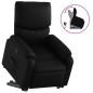 vidaXL Sillón reclinable elevable cuero artificial negro vidaXL Sillón reclinable elevable cuero artificial negro