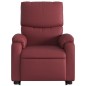 vidaXL Sillón reclinable elevable cuero artificial rojo tinto vidaXL Sillón reclinable elevable cuero artificial rojo tinto