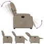 vidaXL Sillón reclinable elevable cuero artificial color capuchino