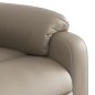 vidaXL Sillón reclinable elevable cuero artificial color capuchino