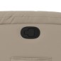 vidaXL Sillón reclinable elevable cuero artificial color capuchino