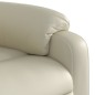 vidaXL Sillón reclinable elevable eléctrico de cuero sintético crema vidaXL Sillón reclinable elevable eléctrico de cuero sintético crema