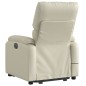 vidaXL Sillón de masaje elevable eléctrico cuero sintético crema vidaXL Sillón de masaje elevable eléctrico cuero sintético crema