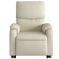 vidaXL Sillón de masaje elevable eléctrico cuero sintético crema vidaXL Sillón de masaje elevable eléctrico cuero sintético crema