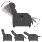 vidaXL Sillón reclinable de masaje eléctrico tela gris oscuro vidaXL Sillón reclinable de masaje eléctrico tela gris oscuro