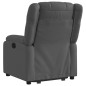 vidaXL Sillón reclinable elevable de tela gris oscuro vidaXL Sillón reclinable elevable de tela gris oscuro