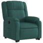 vidaXL Sillón reclinable elevable tela verde oscuro vidaXL Sillón reclinable elevable tela verde oscuro