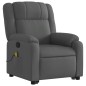vidaXL Silla de masaje reclinable de pie de tela gris oscuro vidaXL Silla de masaje reclinable de pie de tela gris oscuro