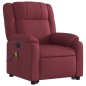 vidaXL Sillón de masaje eléctrico reclinable elevable tela rojo tinto vidaXL Sillón de masaje eléctrico reclinable elevable tela rojo tinto