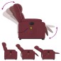 vidaXL Sillón de masaje eléctrico reclinable elevable tela rojo tinto vidaXL Sillón de masaje eléctrico reclinable elevable tela rojo tinto