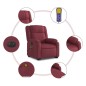 vidaXL Sillón de masaje eléctrico reclinable elevable tela rojo tinto vidaXL Sillón de masaje eléctrico reclinable elevable tela rojo tinto