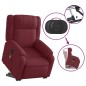 vidaXL Sillón de masaje eléctrico reclinable elevable tela rojo tinto vidaXL Sillón de masaje eléctrico reclinable elevable tela rojo tinto