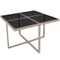 vidaXL Set comedor de jardín 9 piezas y cojines ratán sintético beige