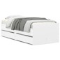 vidaXL Estructura de cama con cajones blanco 100x200 cm vidaXL Estructura de cama con cajones blanco 100x200 cm