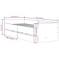 vidaXL Estructura de cama con cajones blanco 100x200 cm vidaXL Estructura de cama con cajones blanco 100x200 cm