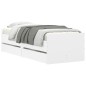vidaXL Estructura de cama con cajones blanco 90x200 cm vidaXL Estructura de cama con cajones blanco 90x200 cm