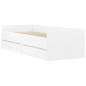 vidaXL Estructura de cama con cajones blanco 90x200 cm vidaXL Estructura de cama con cajones blanco 90x200 cm
