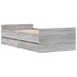 vidaXL Estructura de cama con cajones gris Sonoma 100x200 cm vidaXL Estructura de cama con cajones gris Sonoma 100x200 cm