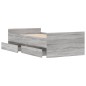 vidaXL Estructura de cama con cajones gris Sonoma 100x200 cm vidaXL Estructura de cama con cajones gris Sonoma 100x200 cm