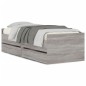 vidaXL Estructura de cama con cajones gris Sonoma 90x200 cm vidaXL Estructura de cama con cajones gris Sonoma 90x200 cm