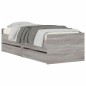 vidaXL Estructura de cama con cajones gris Sonoma 90x200 cm vidaXL Estructura de cama con cajones gris Sonoma 90x200 cm