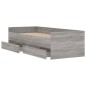 vidaXL Estructura de cama con cajones gris Sonoma 90x200 cm vidaXL Estructura de cama con cajones gris Sonoma 90x200 cm