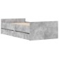 vidaXL Estructura de cama con cajones gris hormigón 90x200 cm vidaXL Estructura de cama con cajones gris hormigón 90x200 cm