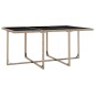 vidaXL Set comedor de jardín 11 piezas y cojines ratán sintético beige