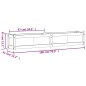 vidaXL Jardinera de madera maciza Douglas 180x31x31 cm vidaXL Jardinera de madera maciza Douglas 180x31x31 cm