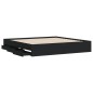 vidaXL Estructura cama con cajones madera ingeniería negra 200x200 cm vidaXL Estructura cama con cajones madera ingeniería negra 200x200 cm