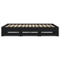 vidaXL Estructura cama con cajones madera ingeniería negra 200x200 cm vidaXL Estructura cama con cajones madera ingeniería negra 200x200 cm