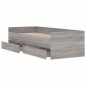 vidaXL Estructura de cama con cajones Sonoma gris 75x190 cm