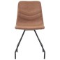 vidaXL Sillas de comedor 4 unidades cuero sintético marrón vidaXL Sillas de comedor 4 unidades cuero sintético marrón