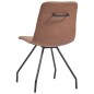 vidaXL Sillas de comedor 4 unidades cuero sintético marrón vidaXL Sillas de comedor 4 unidades cuero sintético marrón