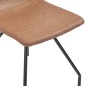 vidaXL Sillas de comedor 4 unidades cuero sintético marrón vidaXL Sillas de comedor 4 unidades cuero sintético marrón