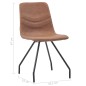 vidaXL Sillas de comedor 4 unidades cuero sintético marrón vidaXL Sillas de comedor 4 unidades cuero sintético marrón