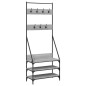 vidaXL Perchero con zapatero gris Sonoma 72x34x184 cm vidaXL Perchero con zapatero gris Sonoma 72x34x184 cm