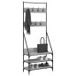 vidaXL Perchero con zapatero gris Sonoma 72x34x184 cm vidaXL Perchero con zapatero gris Sonoma 72x34x184 cm