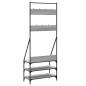 vidaXL Perchero con zapatero gris Sonoma 72x34x184 cm vidaXL Perchero con zapatero gris Sonoma 72x34x184 cm