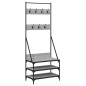 vidaXL Perchero con zapatero gris Sonoma 70x40x184 cm vidaXL Perchero con zapatero gris Sonoma 70x40x184 cm