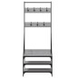 vidaXL Perchero con zapatero gris Sonoma 70x40x184 cm vidaXL Perchero con zapatero gris Sonoma 70x40x184 cm