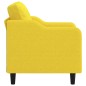 vidaXL Sillón de tela amarillo claro 60 cm vidaXL Sillón de tela amarillo claro 60 cm