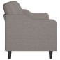 vidaXL Sofá de 3 plazas de tela gris taupe 180 cm