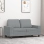 vidaXL Sofá de 2 plazas de tela gris claro 120 cm vidaXL Sofá de 2 plazas de tela gris claro 120 cm