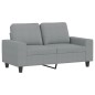 vidaXL Sofá de 2 plazas de tela gris claro 120 cm vidaXL Sofá de 2 plazas de tela gris claro 120 cm