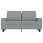 vidaXL Sofá de 2 plazas de tela gris claro 120 cm vidaXL Sofá de 2 plazas de tela gris claro 120 cm