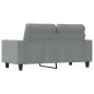 vidaXL Sofá de 2 plazas de tela gris claro 120 cm vidaXL Sofá de 2 plazas de tela gris claro 120 cm