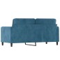 vidaXL Sofá de 2 plazas terciopelo azul 140 cm vidaXL Sofá de 2 plazas terciopelo azul 140 cm