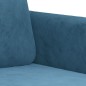 vidaXL Sofá de 2 plazas terciopelo azul 140 cm vidaXL Sofá de 2 plazas terciopelo azul 140 cm