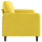 vidaXL Sofá de 3 plazas terciopelo amarillo 180 cm vidaXL Sofá de 3 plazas terciopelo amarillo 180 cm